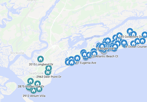 charleston coast map