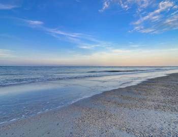 Christmas beach in Charleston. South Carolina