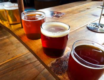 Beers in a Lowcountry brewery 