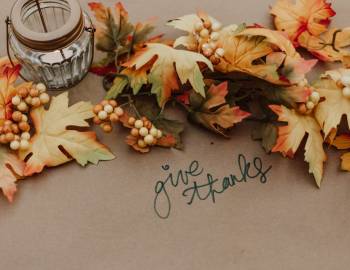 A table set for Thanksgiving 