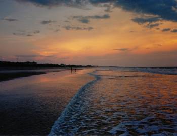 Sunset on the beach