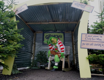 Stage performance of Dr Seuss’ How the Grinch Stole Christmas! The Musical at North Charleston Performing Arts Center in South Carolina.