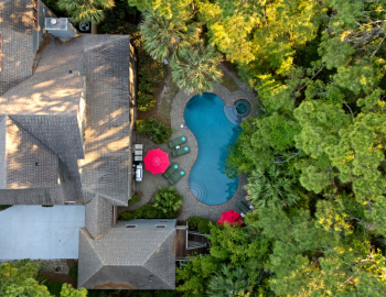 overhead of 22 fish hawk, a charleston coast vacation rental