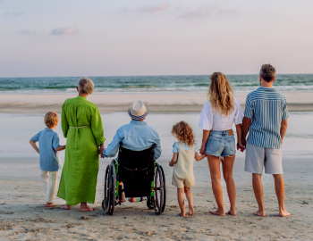 accessible beach for family