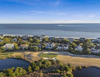 Aerial of South Carolina coast