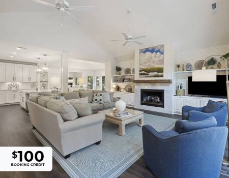 221 Sea Marsh special offer Charleston vacation rentals Beautifully decorated living room interior