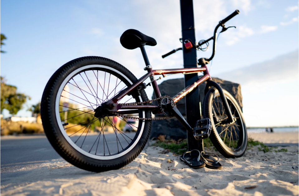 Bikes on the Beach in Charleston