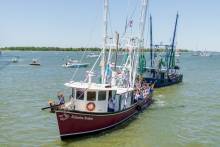 Boats observing a Lowcountry event in April