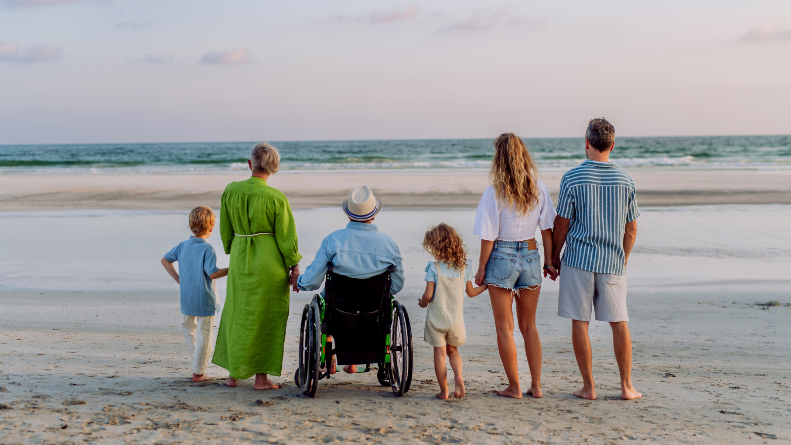 accessible beach for family