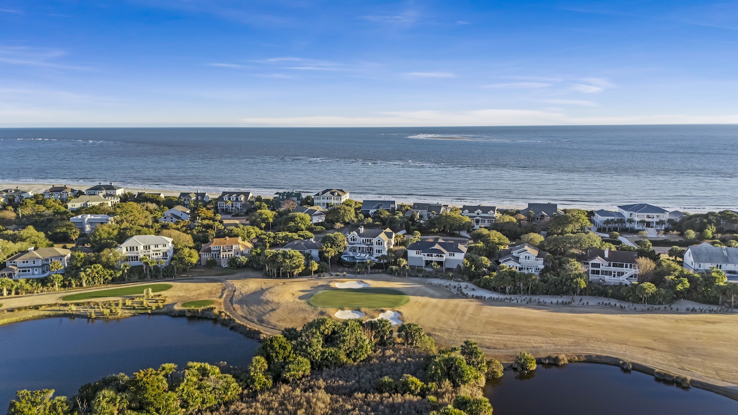 Aerial of South Carolina coast
