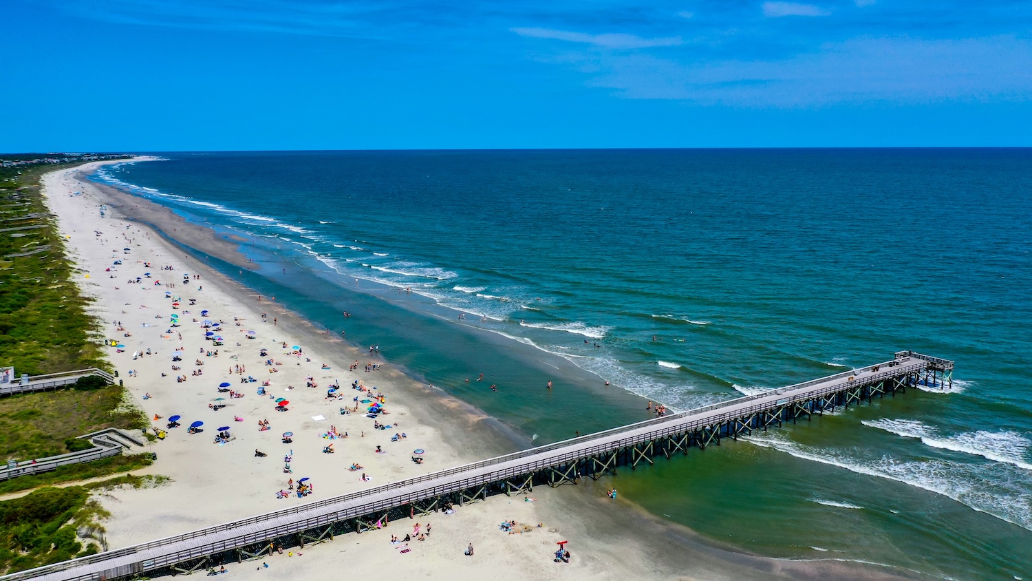 ariel of charleston beach