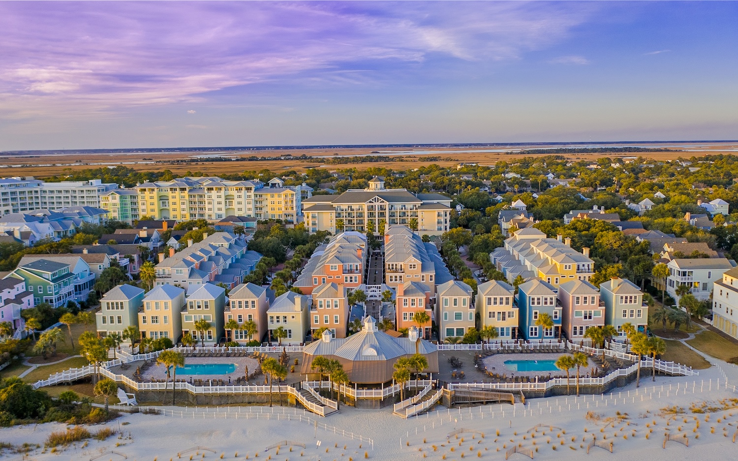 arial of Charleston vacation resort
