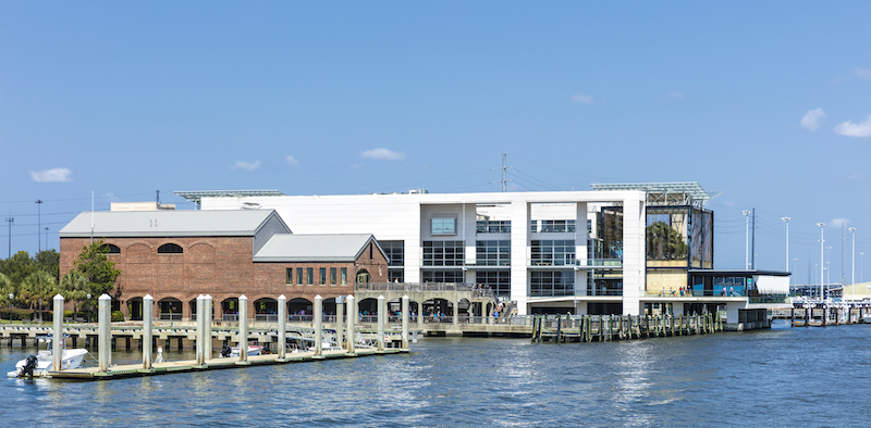 A view of the South Carolina Aquarium