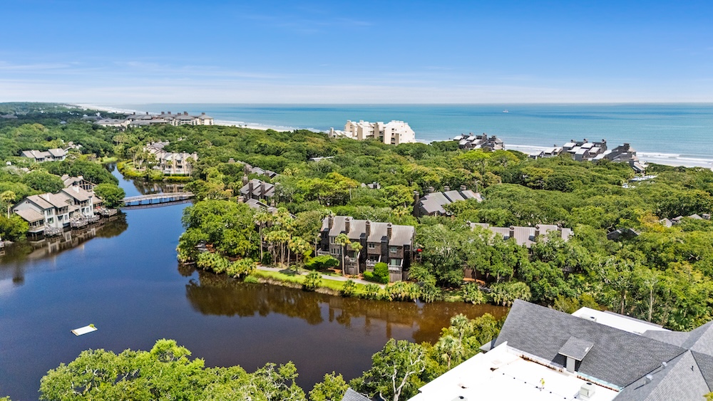 aerial of kiawah island