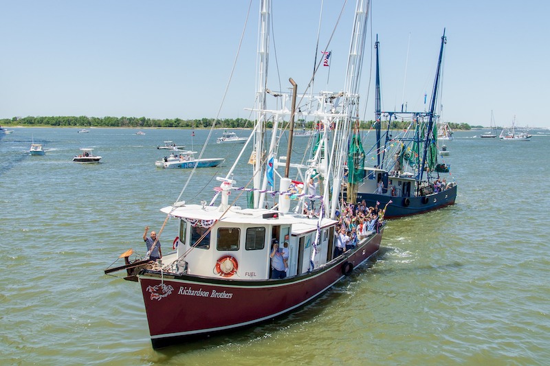 Boats observing a Lowcountry event