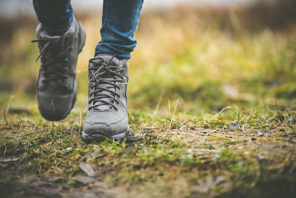 hiking on nature trails