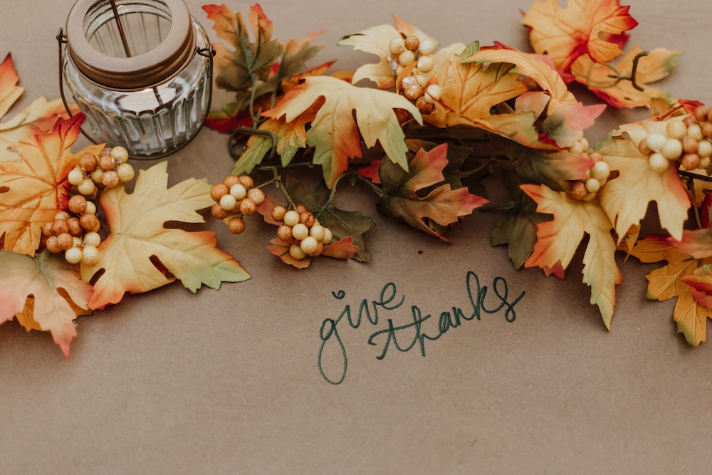 A table set for Thanksgiving