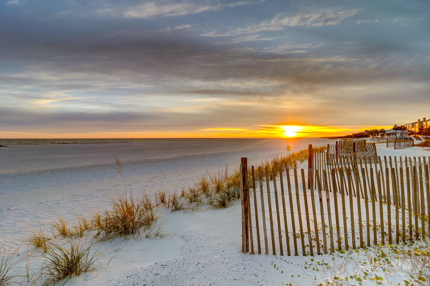 South Carolina Winter beach sunset